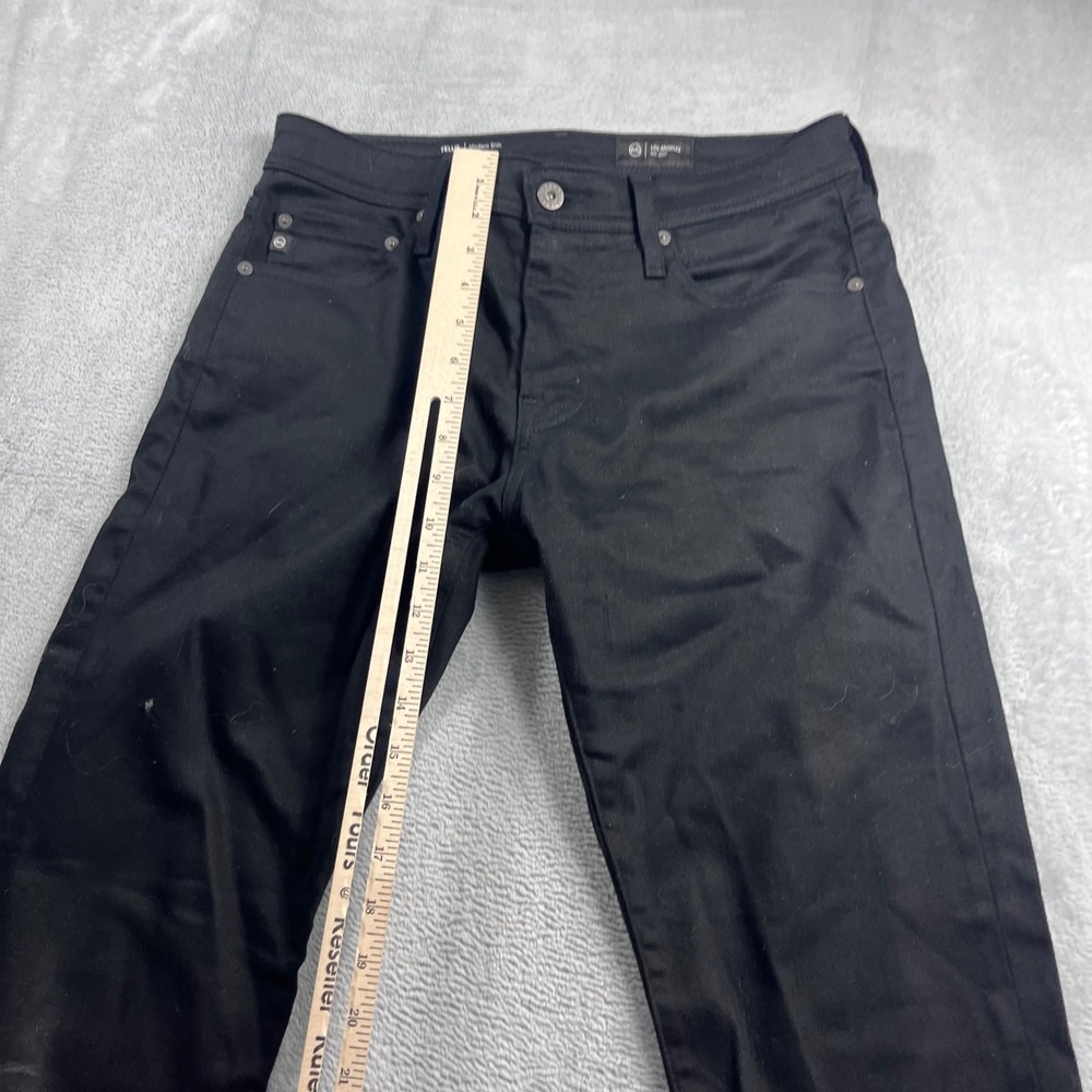 AG Adriano Goldschmied Tellis Modern Slim Black Jeans 30x30 1783DBBFPATM - Picture 6 of 12